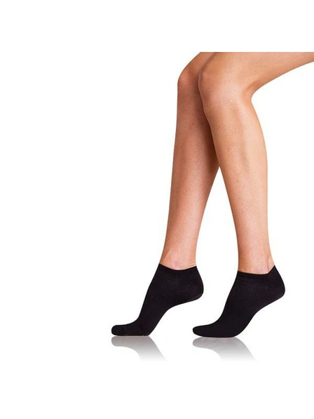 Bellinda COTTON IN-SHOE SOCKS 2x - Șosete scurte pentru femei 2 perechi - negru