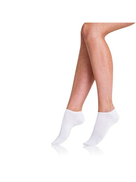 Bellinda COTTON IN-SHOE SOCKS 2x - Șosete scurte pentru femei 2 perechi - alb