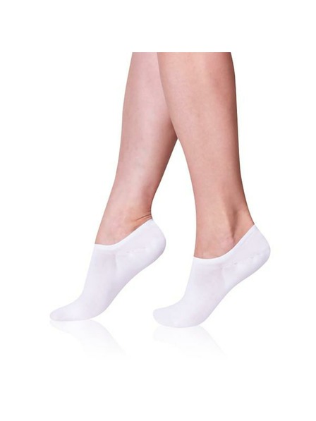 Bellinda BAMBUS SNEAKER SOCKS - Șosete invizibile pentru femei - alb