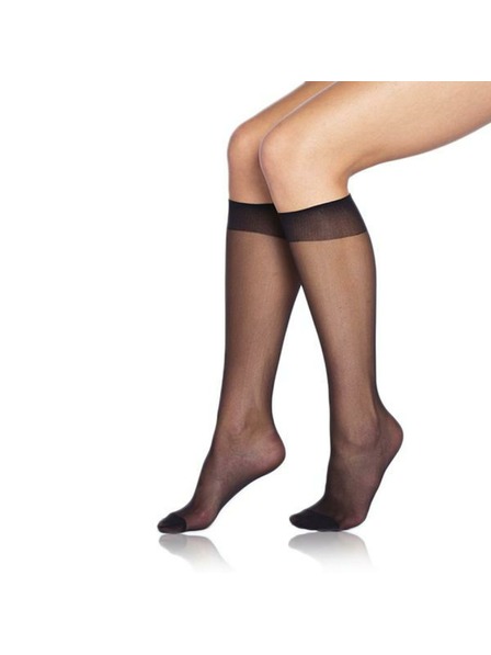 Bellinda DIE PASST KNEE-HIGHS 20 DEN - Ciorapi de dame până la genunchi mat din nylon - negru
