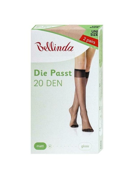Bellinda DIE PASST KNEE-HIGHS 20 DEN - Ciorapi de dame până la genunchi mat din nylon - almond