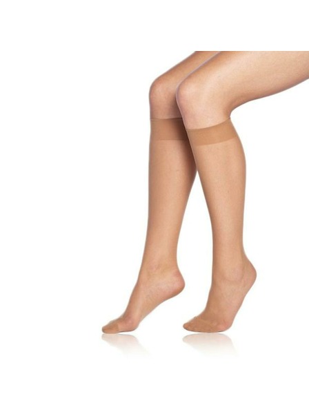 Bellinda DIE PASST KNEE-HIGHS 20 DEN - Ciorapi de dame până la genunchi mat din nylon - amber