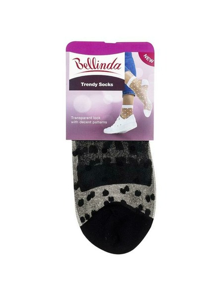 Bellinda Șosete de mătase cu buline negre pentru femei Bellinda TRENDY SOCKS