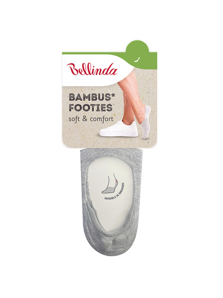 Bellinda Gri pentru femei Bamboo Very Low Socks BELLINDA Bamboo Footie