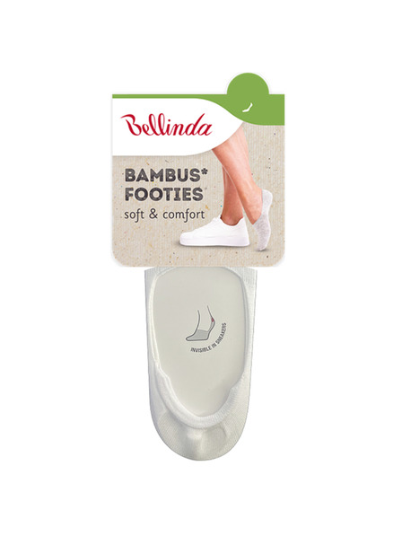 Bellinda Șosete albe Bamboo Very Low pentru femei BELLINDA Bamboo Footie