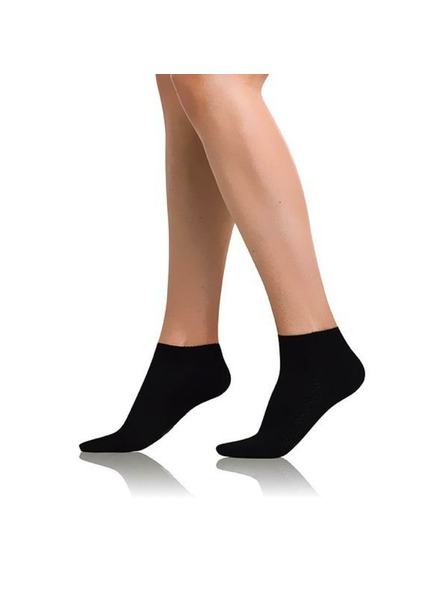 Bellinda Șosete negre de gleznă pentru femei Bellinda BAMBUS AIR LADIES IN-SHOE SOCKS