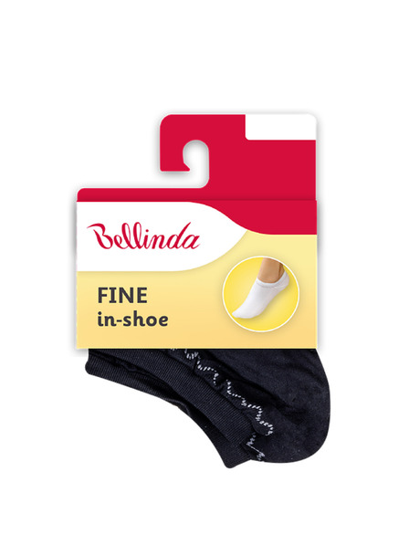 Bellinda Șosete negre Bellinda FINE IN-SHOE pentru femei