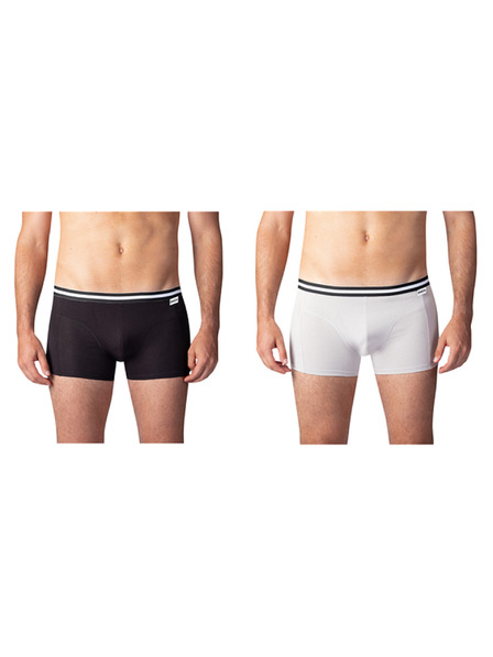 Bellinda Pachet dublu de boxeri din bumbac - 2x negru - gri