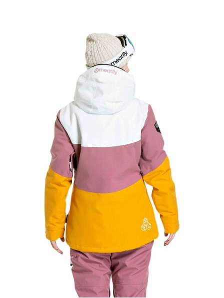 Meatfly Jachetă de schi și snowboard pentru femei Meatfly Kirsten White / Sunflower