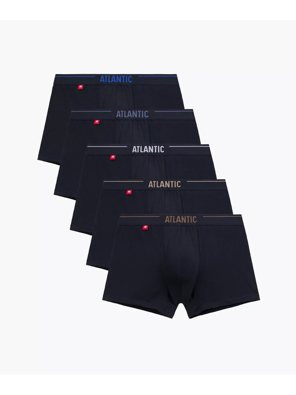 Atlantic Set 5 bucăți Boxeri negri