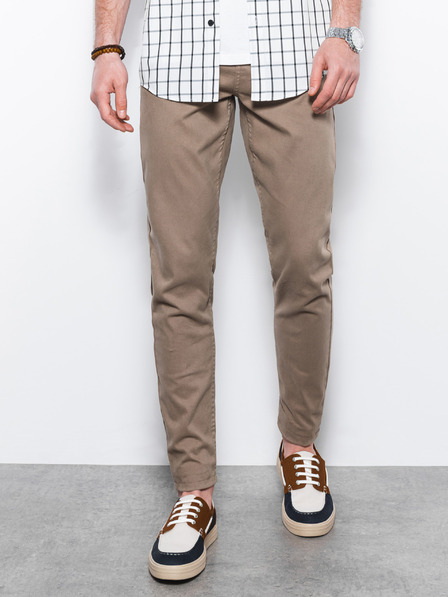Ombre Clothing Pantaloni Chino pentru bărbați bej Ombre Clothing P1059