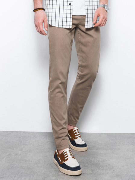 Ombre Clothing Pantaloni Chino pentru bărbați bej Ombre Clothing P1059