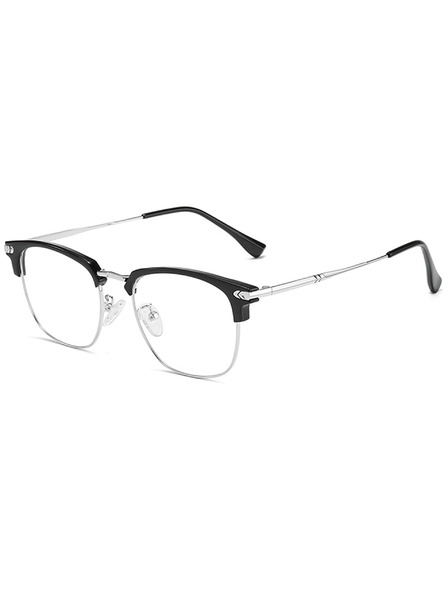VEYREY VeyRey ochelari de soare nerd Gruvunk rama argintie lentile transparente