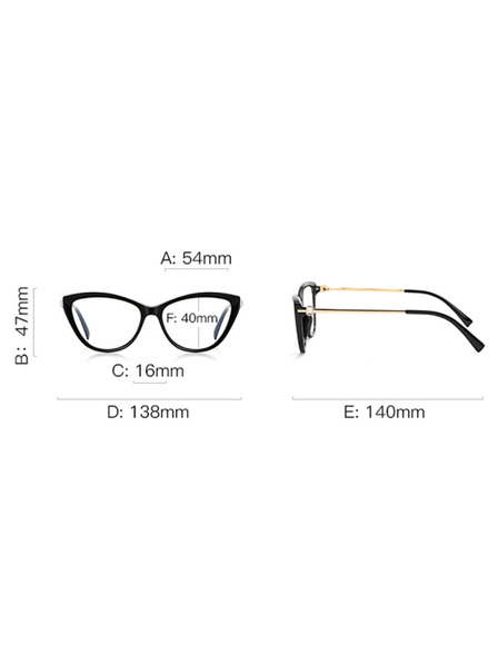 VEYREY VeyRey ochelari de soare cat-eye pentru femei cu filtru lumina albastra Abie rama aurie lentile transparente