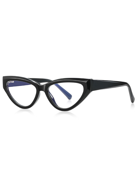 VEYREY VeyRey ochelari de soare cat-eye pentru femei cu filtru lumina albastra Charive rama neagra lentile transparente
