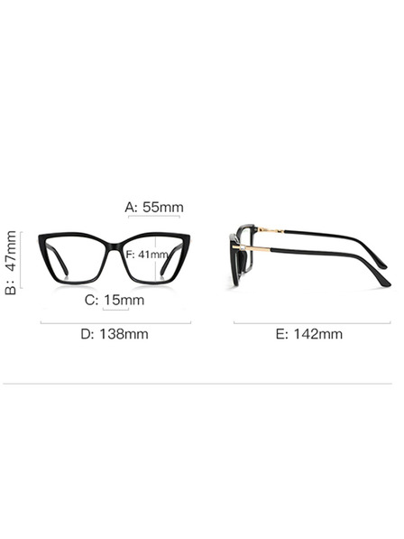 VEYREY VeyRey ochelari de soare cat-eye pentru femei cu filtru lumina albastra Binill rama aurie lentile transparente
