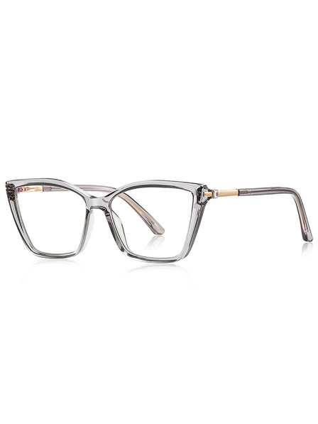 VEYREY VeyRey ochelari de soare cat-eye pentru femei cu filtru lumina albastra Techale rama transparenta lentile transparente