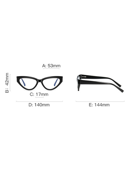 VEYREY VeyRey ochelari de soare cat-eye pentru femei cu filtru lumina albastra Hunog rama verde lentile transparente