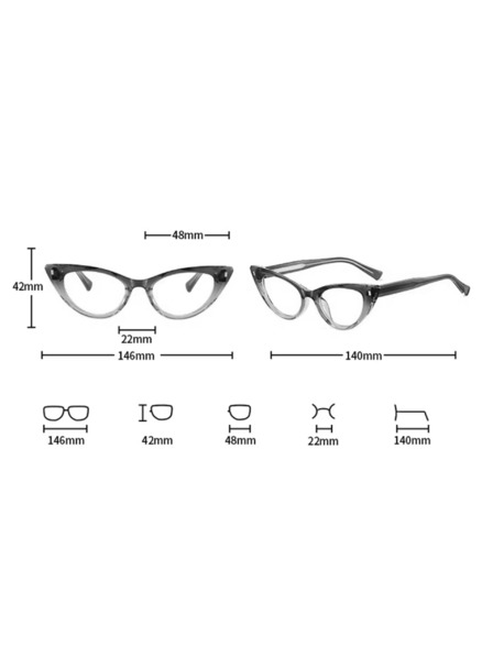 VEYREY VeyRey ochelari de soare cat-eye pentru femei cu filtru lumina albastra Jarni rama roz lentile transparente