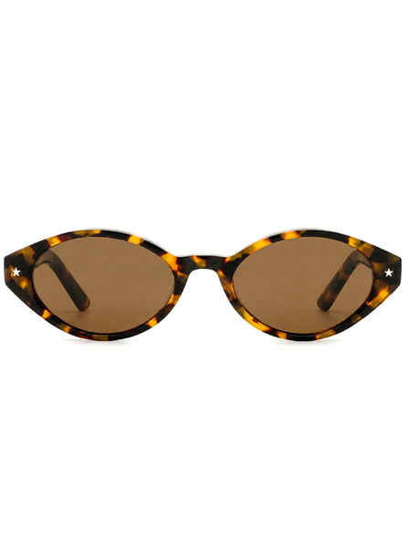 VEYREY VeyRey ochelari de soare cat-eye din acetat polarizati pentru femei Aest rama leopard lentile maro