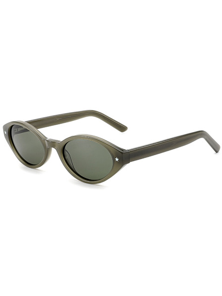 VEYREY VeyRey ochelari de soare cat-eye din acetat polarizati pentru femei Aest rama verde lentile verzi