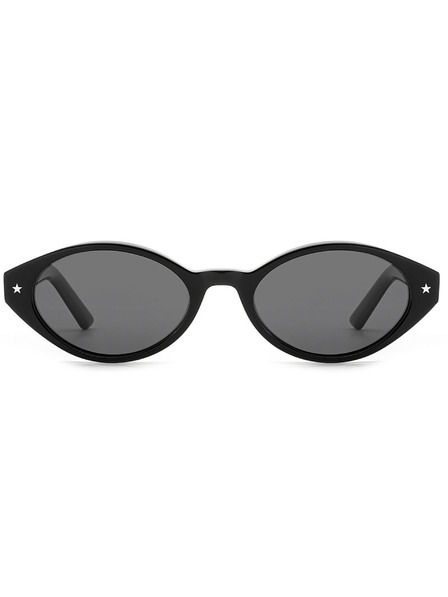 VEYREY VeyRey ochelari de soare cat-eye din acetat polarizati pentru femei Aest rama neagra lentile negre
