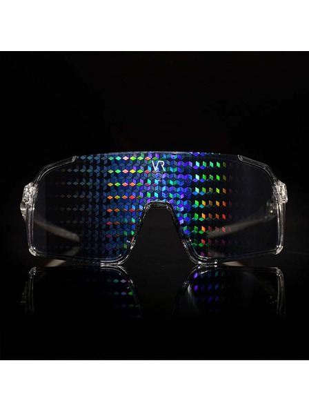 VEYREY VeyRey ochelari de soare sport Ogharod (hologram Diamant) rama transparenta lentile multicolore