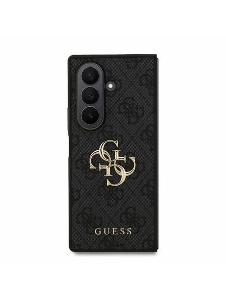 Guess Guess PU 4G Metal Logo Carcasă Spate pentru Samsung Galaxy Z Fold 7 Grey