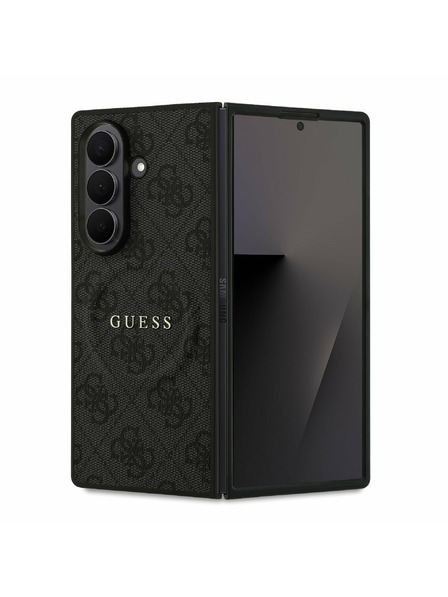 Guess Guess PU Leather 4G Colored Ring Magnetic Carcasă Spate pentru Samsung Galaxy Z Fold 7 Black