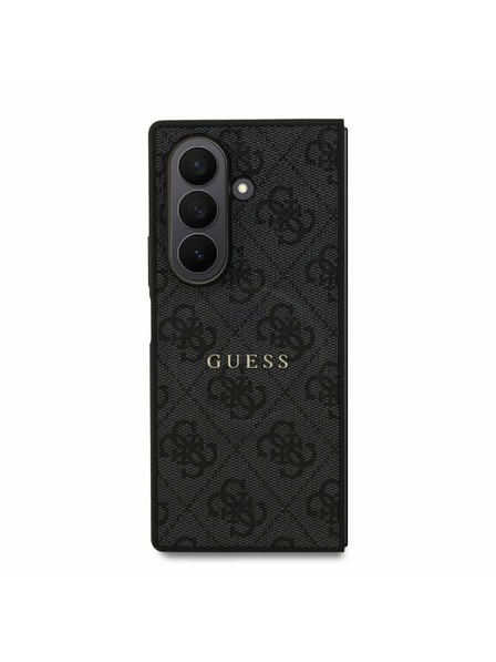 Guess Guess PU Leather 4G Colored Ring Magnetic Carcasă Spate pentru Samsung Galaxy Z Fold 7 Black