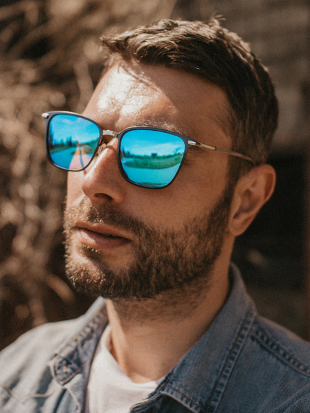 VEYREY Ochelari de soare polarizați unisex argintii Veyrey Tickles