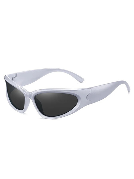 VEYREY Ochelari de soare unisex albi VeyRey Steampunk Telos