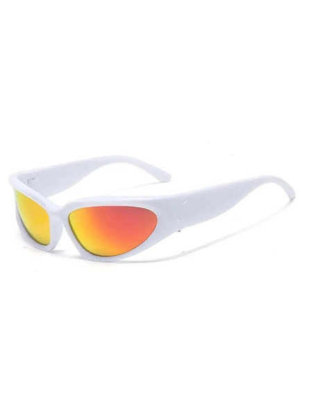 VEYREY Ochelari de soare sport unisex albi VeyRey Steampunk Gezrel