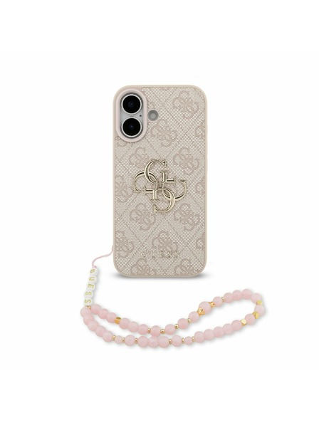 Guess Guess PU 4G Metal Logo Strap Carcasă Spate pentru iPhone 17 Pink