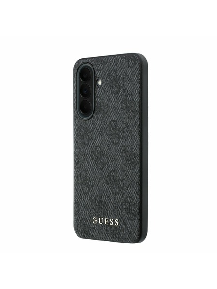 Guess Guess PU 4G Metal Classic Logo Carcasă Spate pentru Samsung Galaxy A37 Grey