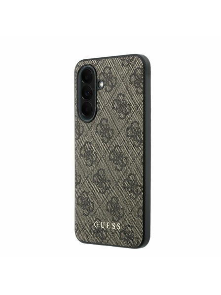 Guess Guess PU 4G Metal Classic Logo Carcasă Spate pentru Samsung Galaxy A37 Brown