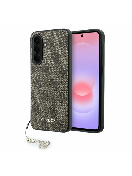 Guess Guess 4G Charm Carcasă Spate pentru Samsung Galaxy A37 Brown