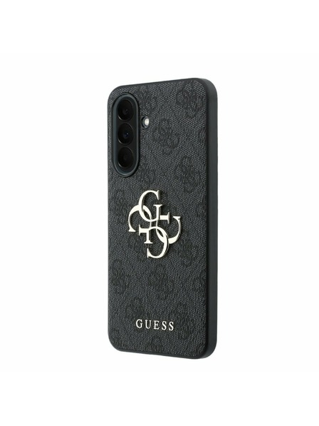 Guess Guess PU 4G Metal Logo Carcasă Spate pentru Samsung Galaxy A37 Grey
