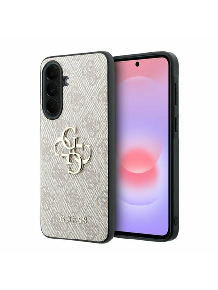 Guess Guess PU 4G Metal Logo Carcasă Spate pentru Samsung Galaxy A37 Pink