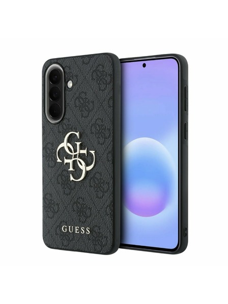 Guess Guess PU 4G Metal Logo Carcasă Spate pentru Samsung Galaxy A57 Grey