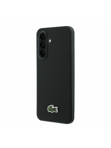 Lacoste Lacoste Iconic Petit Pique Woven Logo MagSafe Carcasă Spate pentru Samsung Galaxy A37 Black