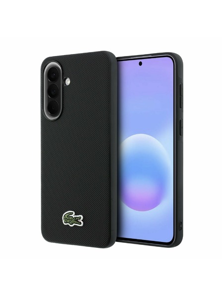 Lacoste Lacoste Iconic Petit Pique Woven Logo MagSafe Carcasă Spate pentru Samsung Galaxy A57 Black