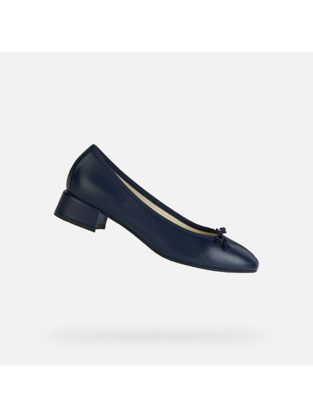 Geox Pantofi cu toc de damă negri Geox Floretia