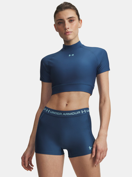 Under Armour Tricou damă Under Armour HeatGear Crop Mock SS