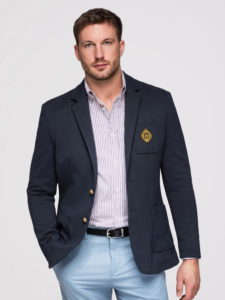Ombre Clothing Bleumarin OM-BLZB-0166 - albastru naval Ombre Clothing