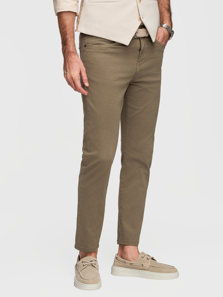 Ombre Clothing Pantaloni chino pentru bărbați pe măsură - olive V3 O1523 Ombre Clothing