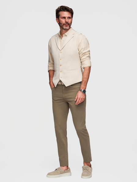 Ombre Clothing Pantaloni chino pentru bărbați pe măsură - olive V3 O1523 Ombre Clothing