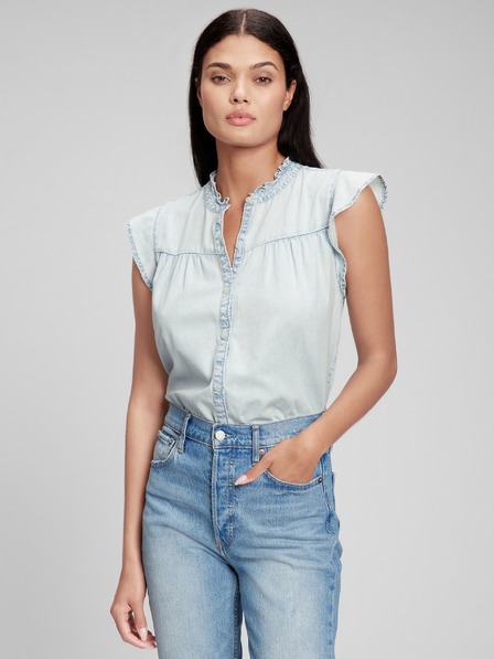 GAP Bluză top cu volănașe GAP
