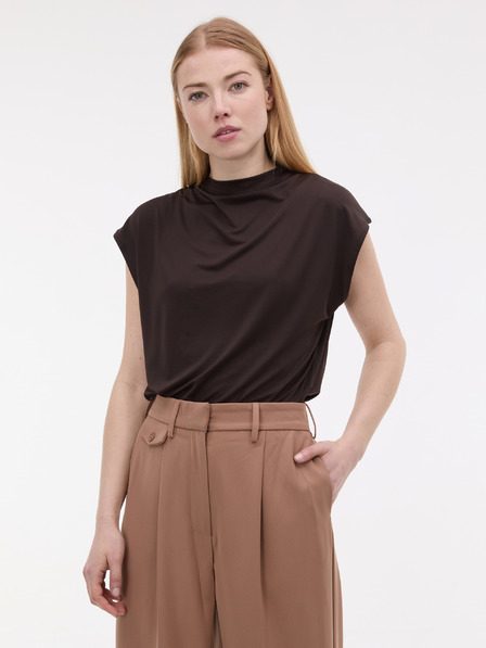 Orsay Tricou maro închis pentru femei cu mânecă scurtă ORSAY