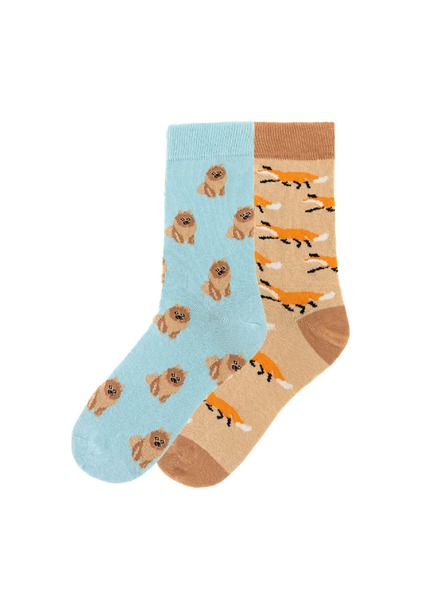 Funky Steps Funky Steps set de șosete pentru femei cu motiv animale FSC272